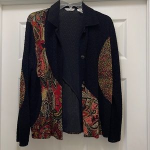 Laura Ashley Vintage Festive Women’s Button Jacket Blazer Medium